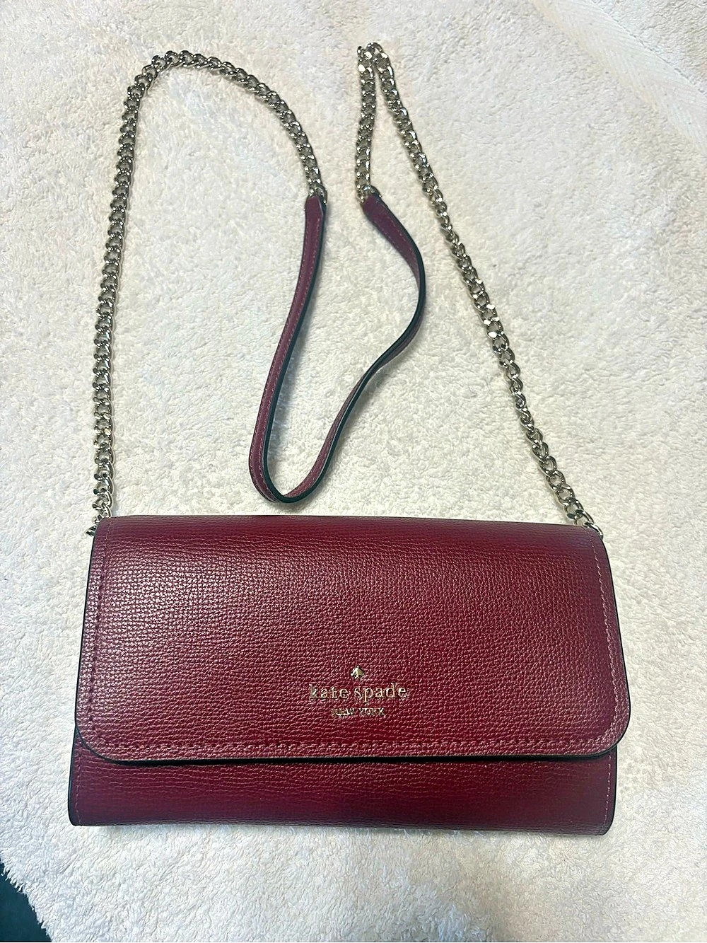 Kate Spade Crossbody Wallet/purse in Burgundy
